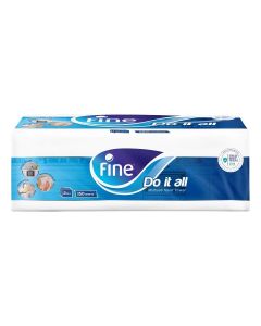 Kitchen Towel 150 Sheets 2 Ply Pack of 1 Roll White