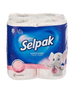Super Soft Powder Scented Perfumed Embossed Toilet Paper 140 Sheets x 3Ply, 17 GSM Pack of 8 Rolls