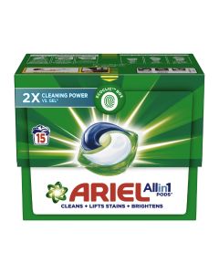 Original All-In-1 Pods, 15 Count Laundry Detergent Pods. Cleans, Lifts Stains And Brightens 307.5grams