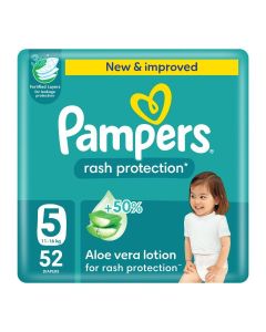 Aloe Vera Taped Diapers Size 5 Mega Pack 52 Count