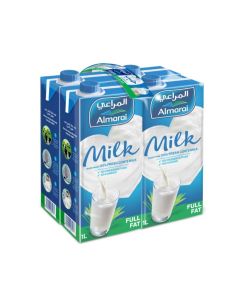 Long Life Milk Full Fat Plain 1Liters Pack of 4
