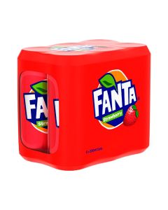 Strawberry Carbonated Soft Drink Can Strawberry 330ml Pack of 6