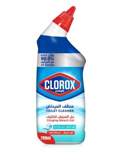 Toilet Cleaner Clinging Bleach Gel Cool Wave Scent Blue 709ml