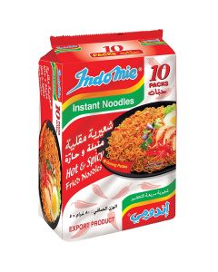 Hot And Spicy Instant Fried Noodles 80grams Pack of 10