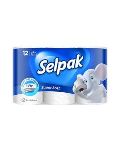 Super Soft Embossed Toilet Paper 140 Sheets X 3Ply, 12 Rolls