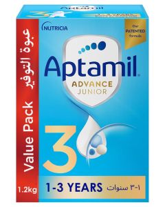 Advance Junior 3 Milk Formula Palm Oil Free 1-3 Years 1200grams