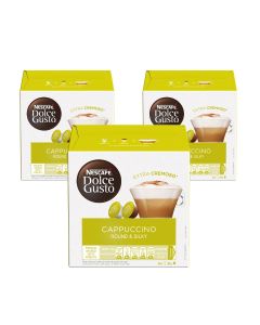 Dolce Gusto Cappuccino Coffee 16 Capsules Cappuccino Cappuccino 186.4grams Pack of 3