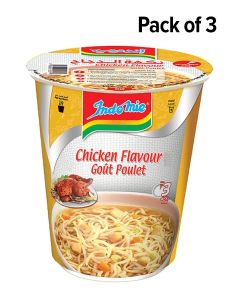 Pack of 3 Instant Cup Chicken Noodles 3X60grams Pack of 3