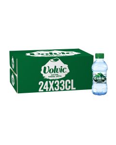 Volvic Natural Mineral Drinking Water, Sustainably Sourced Water Bottle, Case of 24 x 330ml 7920ml Pack of 24