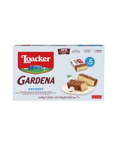 Gardena Coconut Cream Filling Chocolate Wafer 38grams Pack of 5