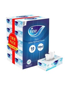 Pack Of 10 Sterilized Facial Tissue White