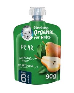 Organic Pear Pouch Puree Pear 90grams
