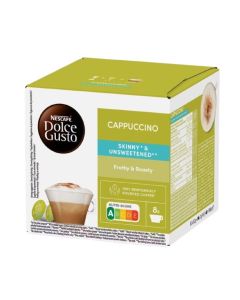 Dolce Gusto Skinny And Unsweetened Capsules Cappuccino 16 Capsules 161.6grams