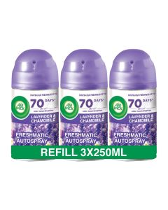 Lavender And Chamomile Freshmatic Autospray Refill Pack Of 3 250ml