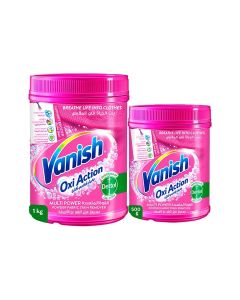Vanish Oxi Action Fabric Stain Remover Powder 1kg+500g - Coloured & White Clothes Big Bottle(1000), Small Bottle(500)grams