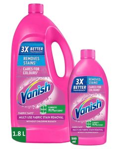 Vanish Liquid Fabric Stain Remover 1.8L + 500ml FREE - Coloured & White Clothes