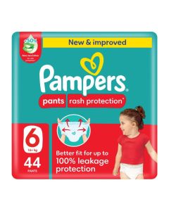 Baby Dry Pants With Aloe Vera Lotion 16-21 kg, Size 6, Giant Pack 44 Count