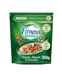 Fitness Granola With Quinoa, Almonds & Chocolate Breakfast Cereal, Chocolate 350grams