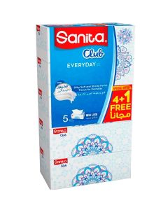 Facial Tissue Pack Of 5 White