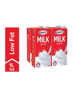 Long Life Milk Low Fat Plain 1Liters Pack of 4