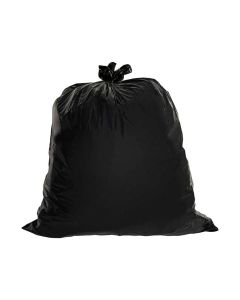 10-Piece Heavy Duty Drawstring Garbage Roll X-Large 60 Gallon Black 90x110cm