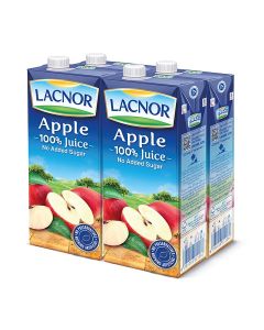 Essentials Apple 100 Percent Juice, No Added Sugar 1Liters Pack of 4