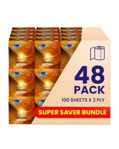 Facial Tissue 100 Sheets Oud 2 Ply Pack of 48 White