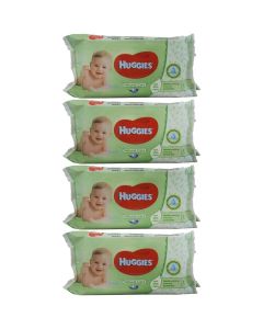 Natural Care Baby Wipes, 4 Packs x 56 Wipes, 224 Count