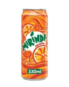 Carbonated Soft Drink Can Orange 330ml
