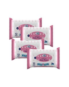 Baby Wipes Ultra Soft And Gentle 12’S Pack of 4