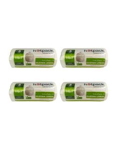 Hotpack Pack of 4, 50 Pcs 45x 55 cm Garbage bags Disposable Strong & Bio-Degradable 5 Gallon White 45x55cm