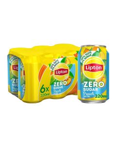 Zero Sugar, Peach Iced Tea 320ml Pack of 6