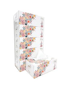 Al Fajr Premium Facial Tissue, 2 Ply, 200 Sheets Pack Of 5 White
