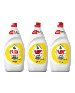 Plus Lemon Dishwashing Liquid Soap With Alternative Power To Bleach Pack of 3 Multicolour 600ml