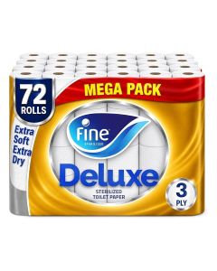 Toilet Paper 140 Sheets 3 Ply Pack of 72 Rolls White