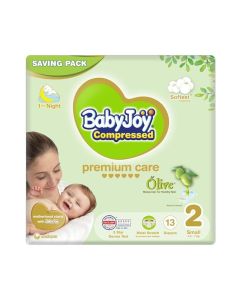 Olive Tape Diaper, Size 2, Small, 3.5-7 Kg, Saving Pack, 13 Diapers