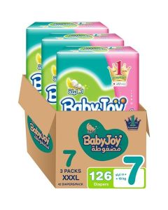 Compressed Diamond Pad, Size 7 3XL, 18+ kg, Giant Box, 126 Diapers