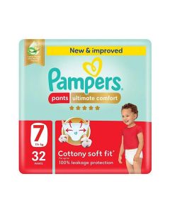 Ultimate Comfort Size 7 Pants Diapers 17+ Kg 32 Count
