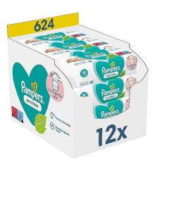 Pampers Sensitive Baby (12 x 52) Wipes (Germany)