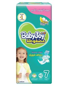Compressed Diamond Pad Diaper Junior 3XL Size 7 (18+ Kg) Giant Pack