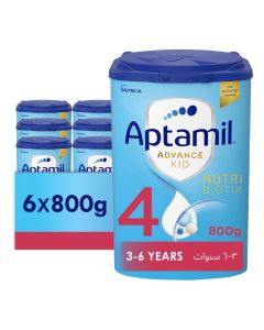 Advance Kid 4 Milk Formula Palm Oil Free 3-6 Years Vanilla Pack of 6