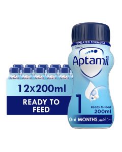 Advance 1 Infant Formula Milk Ready to Feed From 0-6 Months, Ready to Drink Liquid Formula Plain Pack of 12