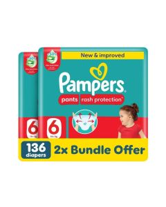 Rash And Leakage Protection Size 6 16+kg Pant Diapers With Aloe Vera Lotion