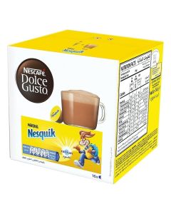 Dolce Gusto Nesquik 16 Coffee Capsules 256g Pack of 3 Chocolate 768grams Pack of 3