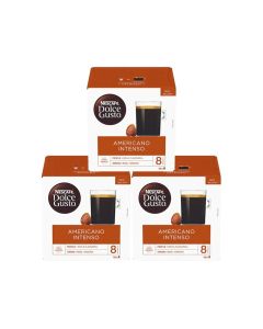 Dolce Gusto Americano Intenso Coffee Capsules -16 Pods 480ggrams Pack of 3