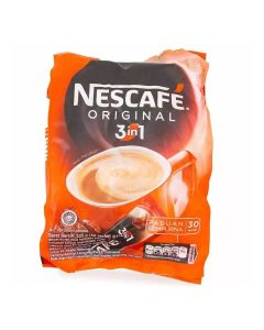 Instant Coffee Pouch 3 in 1, 543grams Pack of 30