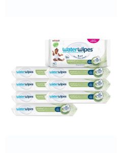 WaterWipes Sensitive+ Baby & Toddler Wipes, 480 Count (8 Packs), 3-In-1 Cleans, Cares, Protects, 99.9% Water, Textured Clean, Unscented