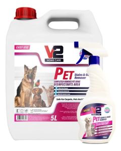 Pet Stains and Odor Remover 5L + Spray Bottle