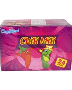 Candyland Chili Mili Hot Gummy Candy, 18 gm, Pack of 24