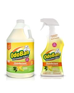 OdoBan ReadytoUse Disinfectant and Odor Eliminator Set of 2 32 oz Spray and 1 Gallon Concentrate Citrus Scent